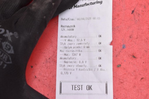 starter test 02Z911021K SKODA RAPID 1 and 1.4 TDI 90 KM LIFT 17-19