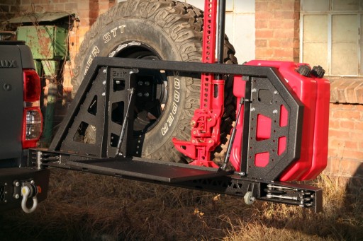 Кріплення колеса і каністр до бамперів-гондола