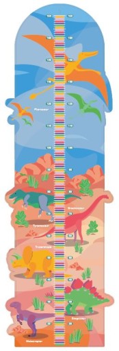 Діаграма зростання динозаврів прикраси