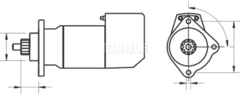 Стартер ms 675 mahle