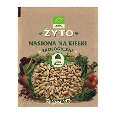 Żyto Nasiona na Kiełki EKO 50g DARY NATURY