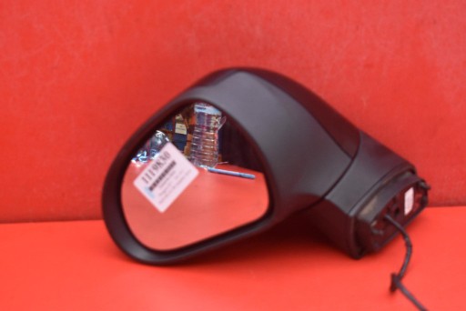 mirror left black, EU 96806498XT PEUGEOT 207 06-09 5+2 PIN