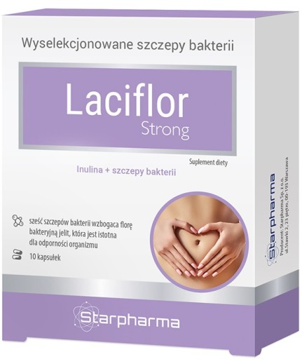 PROBIOTIKUM LACIFLOR STRONG INULÍN + KMENE BAKTÉRIÍ 10KAPSÚL