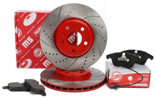 24012501841SE-SET-MS - Диски колодки передні AUDI A4 B8 A5 попередньо просвердлені 314мм