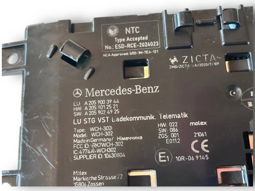 MERCEDES C KLASA W205 LADOWARKA INDUKCYJNA A2059003944 @M