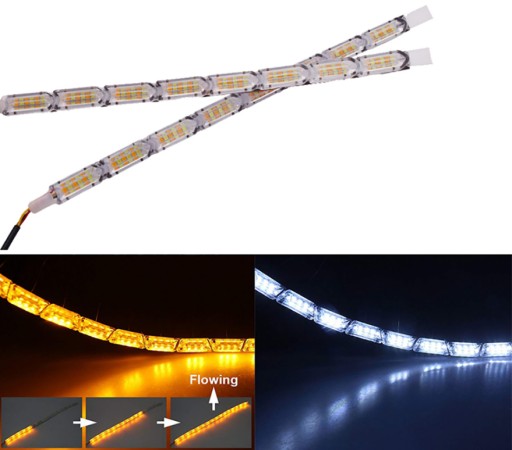 169 - DRL світлодіодні денні ходові вогні з динамічним напрямком