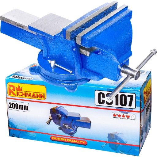 Слюсарні лещата 200 мм поворотні C8107 RICHMANN