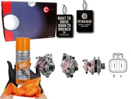 CASCAL32115AS#ECS-PCP+K - Генератор 12в 110а каско #petrolhead pro+ комплект4