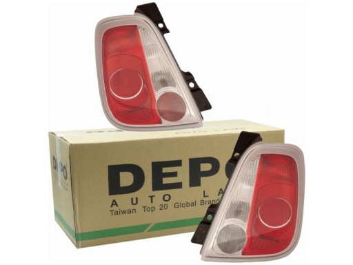 661-1931L3LD-UE - Задні ліхтарі fiat 500 09- кабріолет