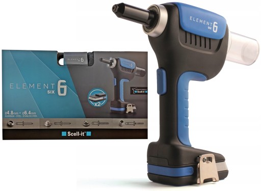 Акумуляторний заклепувальник для конструкційних заклепок від Ø4,8 до 6,4 мм Scell-It E6