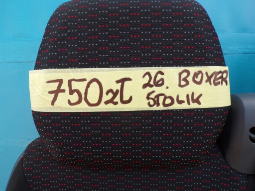 DUCATO BOXER JUMPER 2014- sedačka PODWOJNY sedacka spolujezdce pravý ze STOLIKIEM