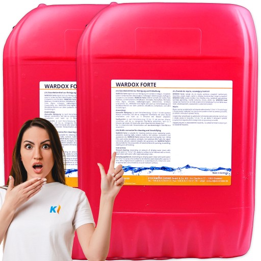 СИЛЬНА КИСЛОТА ДЛЯ МИТТЯ АЛЮМІНІЄВИХ ДИСІВ ТА БОКІВ КОЛІС WARDOX FORTE 2x 23кг