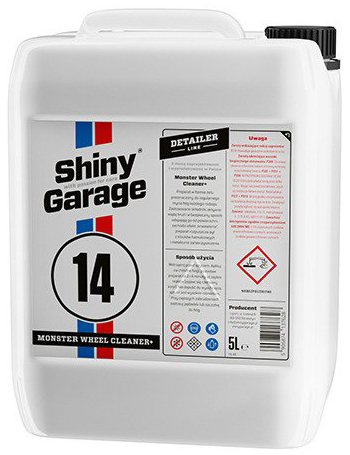 SHINY GARAGE MONSTER WHEEL CLEANER + GEL GEL 5L