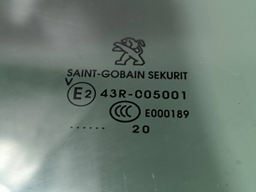window door right rear part PEUGEOT 508 II HB GT