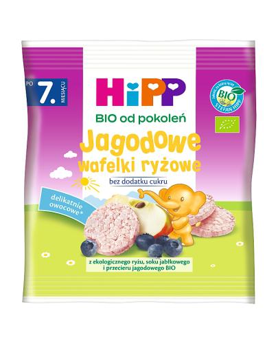 HIPP BIO Jagodowe wafelki ryżowe po 7 mcu 30 g