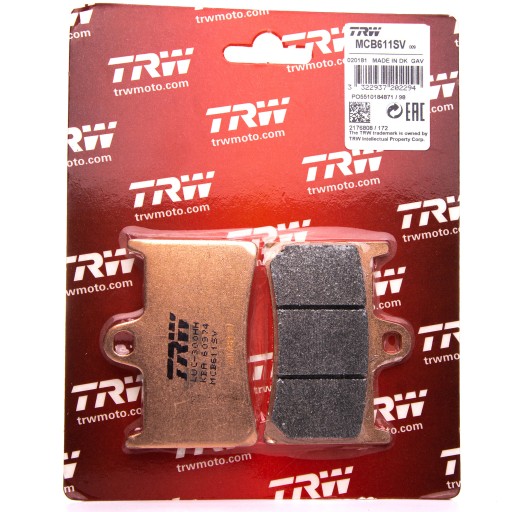 MCB611SV - ГАЛЬМІВНІ КОЛОДКИ TRW YAMAHA MT-07 14-15 ПЕРЕДНІ