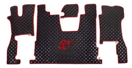 Стеганые коврики SCANIA R после 2017 года + 1 большая вышивка