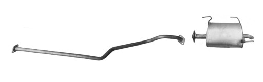 NISSAN ALMERA Tino 2.2 dird труба + концевой глушитель