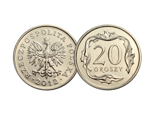 20 groszy 2012 r. stan menniczy z woreczka