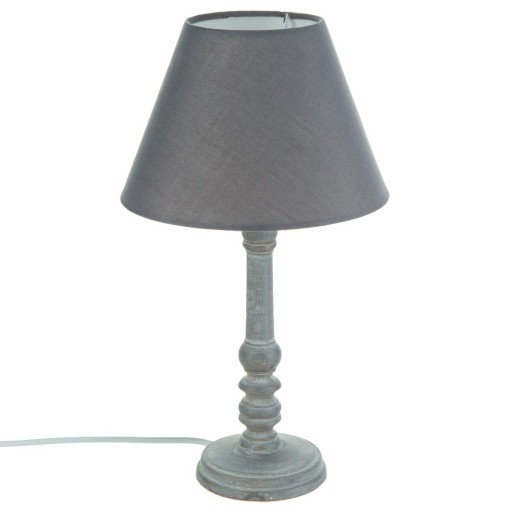 Dekoratívna stolná lampa nočná sivá