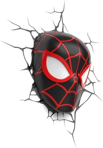 Настінний світильник «Людина-павук» із вбудованим чорним світлодіодним джерелом