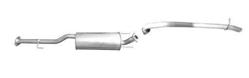 ТОЙОТА ХІЛУКС 3.0 Д 2005-2015 СЕРЕДНІЙ ГЛУШНИК + ТРУБА