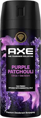 Axe Prémiový telový sprej Purple Patchouli, bez hliníkových solí, 150 ml