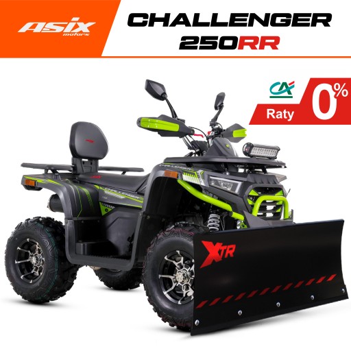 QUAD 250 ASIX CHALLENGER ŚWIATŁA LED ODŚNIEŻARKA LICZNIK TRANSPORT