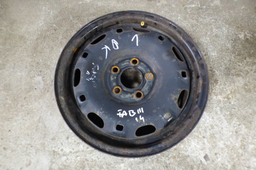 disk 14 5x100 ET35 5Jx14H2 6Q0601027AC originál 100%PROSTA SKODA FABIA III
