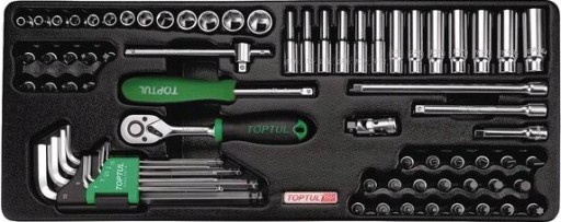 ТОРЦЕВА ГОЛОВКА ТРІСКАЧКА 1/4 БІТИ ВІЗОК TOPTUL GCAT7202