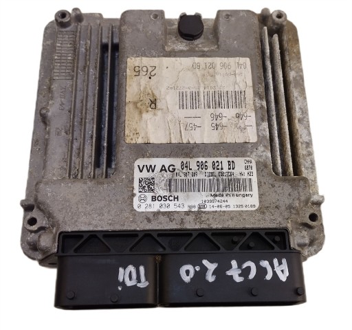 Audi a6 c7 4g 10-14 2.0 tdi компьютерный контроллер двигателя bosch 04l906021bd