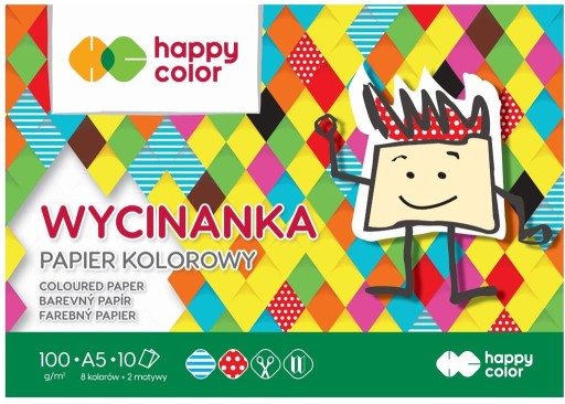 А5 Happy Color вирізка, 10 аркушів, 100 г/м²