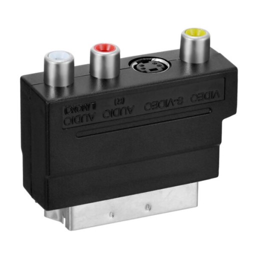 Adapter EURO SCART wt. 3x Cinch RCA 1x S Video Sklep Opinie
