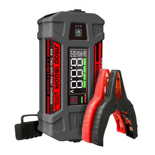 LOKITHOR POWERBANK JUMP CAR STARTER BOOSTER 1000A 12V З КАБЕЛЯМИ