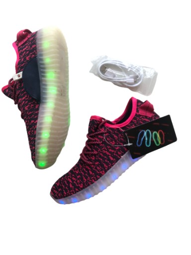 ŚWIECĄCE BUTY LED LEDOWE ADIDASY ŁADOWANA ŚWIECĄCA PODESZWA USB 7KOLORÓW 33