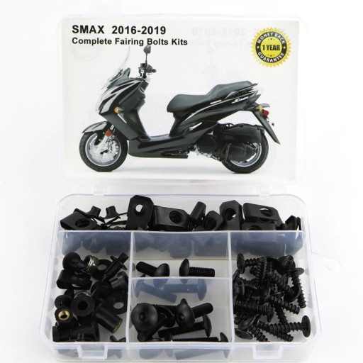 696418559591876196 - Для Yamaha SMAX 2016 2017 2018 2019 Повний комплект болтів обтічника