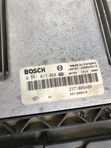 computer of the engine LATITUDE 3.0 DCI 237100940R 237100941R