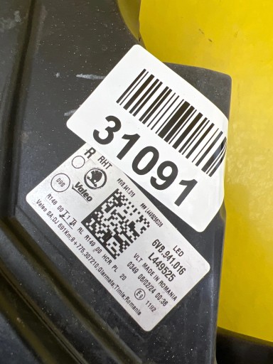 light right Skoda Fabia 4 IV Full Led 6VB941016