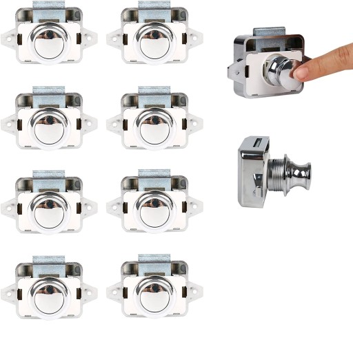 111 - 10 X МЕБЕЛЬНАЯ ДВЕРНАЯ ЗАЩЕЛКА RV, ПРИЦЕП