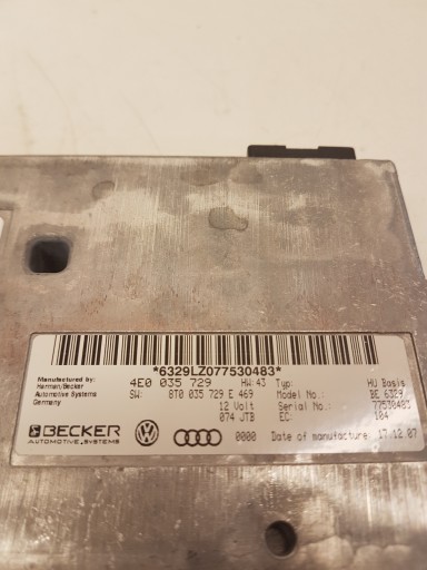 control unit module MMI AUDI A6C6 4E0035729 8T0035729E