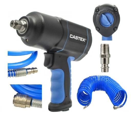 УДАРНИЙ ГАЙКОВЕРТ 1/2 CASTEX + ПНЕВМАТИЧНИЙ ШЛАНГ
