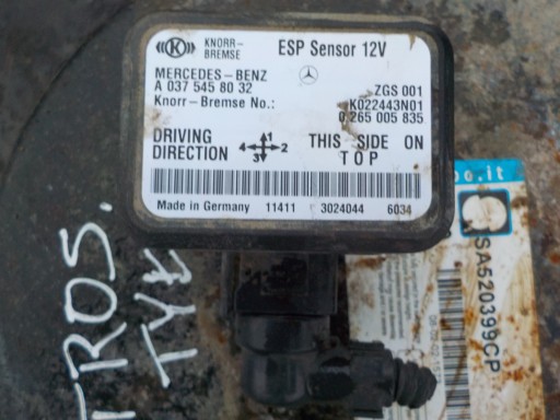 A0375458032 - ACTROS MP4 КЛАПАН ДАТЧИК ESP