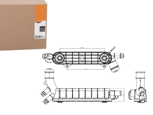 NRF31316/RS6 - МАСЛЯНЫЙ ОХЛАДИТЕЛЬ NRF OPEL ASTRA 2.0 02- NRF