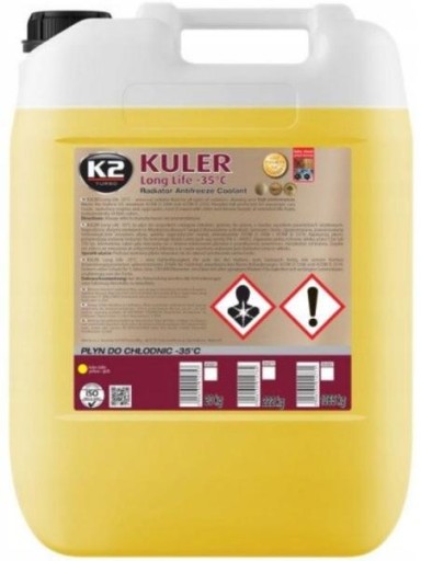 K2 KULER охлаждающая жидкость желтый 20 кг
