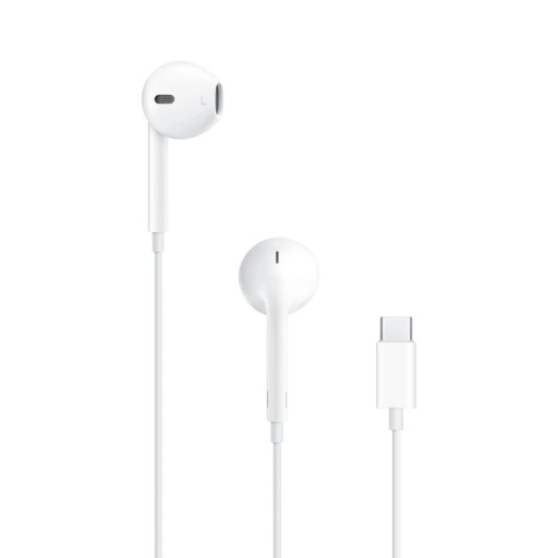 Káblové slúchadlá do uší Apple EarPods MTJY3ZM/A USB-C - biela