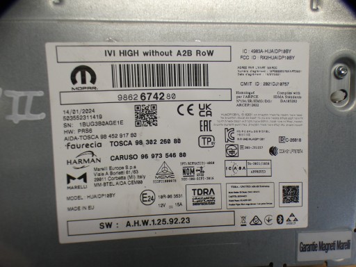 RADIO Navigation modul CITROEN C4 III 20