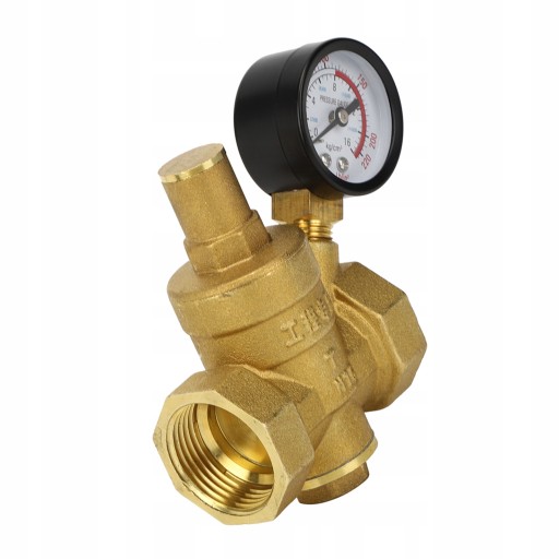 GS04999 - Латунный регулируемый редуктор давления воды DN25