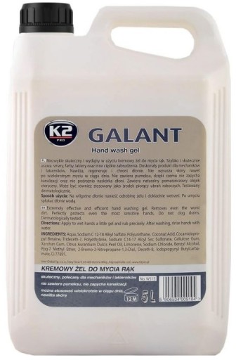 K2 GALANT REFILL BHP ÚČINNÝ GÉL NA UMÝVANIE RÚK 5L