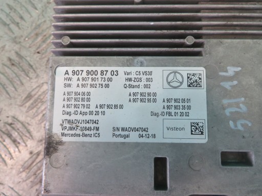 module amplifier AUDIO MERCEDES SPRINTER 19R A9079008703