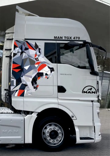 НАКЛЕЙКИ MAN TGX TGA LION HEAD